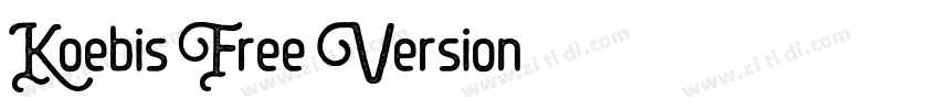 Koebis Free Version字体转换